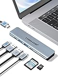 Lemorele USB C Multiport Hub MacBook M1 Adapter, 7 in 2 USB C Docking Station mit 4K HDMI, 2 USB 3.0 Ports, SD/Micro SD Kartenleser, PD 100W, USB-C Data Transfer für MacBook Pro Air 2018/2019/2020/M1