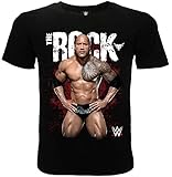 Original WWE Wrestilng Wrestler T-Shirt für Kinder, Schwarz, Schwarz 12-13 J