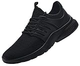 DYKHMILY Sicherheitsschuhe Herren Damen Wasserdicht Atmungsaktiv Arbeitsschuhe Leicht Sportlich Anti-Piercing Stahlkappenschuhe(Schwarz,43 EU)