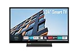 Toshiba 24WL3C63DAY 24 Zoll Fernseher / Smart TV (HD-ready, HDR, Triple-Tuner, Bluetooth) - 6 Monate HD+ inklusive [2022] [Energieklasse F]