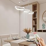 Anten 30W LED Pendelleuchte für esstisch, Hängeleuchte dimmbar Pendellampe hoehenverstellbar, Leuchte für esszimmer Wohnzimmer Esszimmer,weiße…