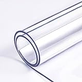Queotty 1 mm PVC transparente Esstischabdeckung Matte rechteckige Tischdecke aus weichem Glasgewebe 40x60cm