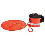 Beesuya Schwimmseil, 15 m/30 m, Notfall-Seil, Seiltasche, schwimmendes Seil zur Wasserrettung, für Kajak, Notfallpfeife, ideal für Kanu, den Proficent