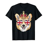 United Kingdom Flagge Walisische Royal Corgi UK Union Jack Sonnenbrille T-Shirt