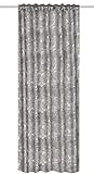 Home Wohnidden 85520 | DESERTO Verdunkelungsvorhang mit Silberdruck , 245 x 140 cm (Höhe x Breite), Farbe: Silber