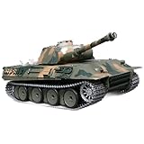 HENG LONG RC Ferngesteuerter Tank Panzer German Panther 3819 | 1:16 Rauch & Sound 2,4 GHz Version 7.0 | 3819-1B-2.4