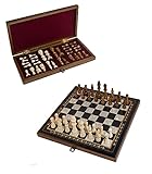 Schachset | Handgefertigt | Holz Klappbares Schachbrett mit Aufbewahrung | Luxusausgabe | Holz Schachfiguren | Schachspiel | 40 x 40 cm | Schachspiel kaufen