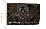 U24 Fahne Flagge Flecktarn BW Heeresaufklärungstruppe Bootsflagge Premiumqualität 150 x 250 cm