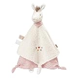 Fehn Schmusetuch Baby Spielzeug Lama - Schnuffeltuch für Neugeborene - Kuscheltier mit Schnuller Befestigung - Einschlafhilfe Handpuppe - Kuscheltuch Schlaftier für Babys und Kleinkinder ab 0+ M
