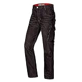 BP 1990-038-09 Worker-Jeans - Schlanke Silhouette - Ergonomischer Schnitt - Stretch-Stoff - 78% Baumwolle, 22% Elastomultiester - schlanke Passform - Größe: 36/32 - Farbe: black washed
