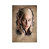 WRIO Daenerys Game of Thrones Leinwand Kunst Poster und Wandkunst Bilddruck Moderne Familienzimmer Dekor Poster 12x18inch(30x45cm)