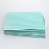 Karteikarten, 100 Stück, liniert, 190 g (blau, DIN A5) Art.Nr.: 770293