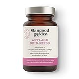 Skingood Garden Anti Age Skin•seeds – Skin Care Kapseln mit Kollagen Booster – natürliche Nahrungsergänzung für straffere Haut – 60 Kapseln