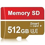 icypie SD Karte 512GB Schnelle Geschwindigkeit Speicherkarte Schutz vor Staub TF Karte Dauerhaft Memory Card Wasserdicht SD Cards Üblicherweise für die Speicherung von Fotos auf der Kamera Verwendet