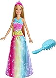 Barbie FRB12 Dreamtopia Regenbogen-Königreich Magische Haarspiel-Prinzessin (Blond)