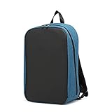 QCLU LED-Rucksack Smart Display Werbung Tasche Laptop Interactive Light Custom Text Innovative Rucksack mit WiFi Wireless for Android iOS App Animierte (Color : Blue)