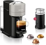 Nespresso Krups Vertuo Nest Kaffeemaschine, Kaffeekapselmaschine + Aeroccino 3 Milchaufschäumer I Automatische Abschaltung I Kurze Aufheizzeit I Sechs Tassengrößen I einfache Zubereitung, Platzsprend
