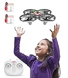 SYMA Drohne für Kinder handgesteuert, Mini drohne mit 2 Akkus, quadrocopter Drone for Kids mit Höhehalten, Kopfloser Modus, 3D Flips und 2 Geschwindigkeitsmodi für Kinder