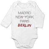 Städte & Länder Baby - Weltstadt Berlin - 3/6 Monate - Weiß - BZ30_Body_Langarm - BZ30 - Baby Body Langarm