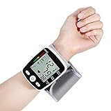 Handgelenk Blutdruckmessgerät mit Speicher für Messungen, extra großem Display und Arrhythmie-Erkennung Handgelenkmanschette