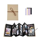 Mini Fotoalbum 5 Inch - Fotoalbum zum Selbstgestalten und Einkleben, DIY Scrapbook Fotobuch als Abschluss Geschenk, Geburtstagsgeschenk oder Hochzeitstagsgeschenk (34 Seiten, 17,5 x 11,5 cm)﻿