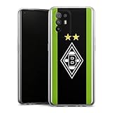 DeinDesign Silikon Hülle kompatibel mit Oppo A94 5G Case transparent Handyhülle Borussia Mönchengladbach Logo Gladbach