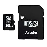 32GB MicroSDHC Speicherkarte mit Adapter Class 10 kompatibel für Panasonic Lumix DMC-TZ61EG-K Digital Kamera
