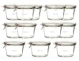 12x WECK-Sturzglas 370ml (1/4 Liter) mit Deck