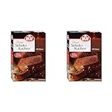 RUF Schokoladen-Kuchen, Backmischung mit einfacher Zubereitung für schokoladigen und saftigen Lieblingskuchen mit Kakao-Glasur, 1 x 475g (Packung mit 2)
