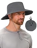 MELLIEX Sonnenhut Herren Damen UV-Schutz Boonie Hat Wasserdicht Atmungsaktiv Wanderhut Breite Krempe Anglerhut Outdoor Safari Hut