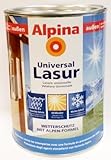 Alpina Universal Holzlasur, Weiß, 2,5 Liter, außen