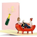 Geburtstagskarte beste Freundin I Einladung Mädelsabend, Weiberabend | Pop Up 3D | Gutschein, Geschenke für Frauen zum Geburtstag, JGA, H30