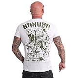 Yakuza Herren Beast V02 T-Shirt, Weiß, S