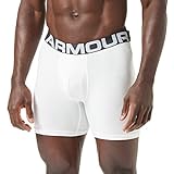 Under Armour Charged Cotton 6in 3 Pack, elastische und schnelltrocknende Boxershorts, White / White / White, M