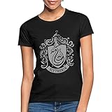 Spreadshirt Harry Potter Slytherin Banner Wappen Frauen T-Shirt, S, Schwarz