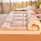 HUMAJORY Japanische Bodenmatratze, Extra Dicke Futon-Bodenmatratze Futon-Matratze, Faltbare Bodenbett-Campingmatratze(Gray,120x200cm)