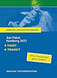 Abitur Deutsch Hamburg 2021 - Königs Erläuterungen-Paket: Ein Bundle mit allen Lektürehilfen zur Abiturprüfung: Faust I, Transit
