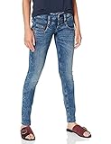 Herrlicher Damen Pitch Slim Jeans, Blau (Fringe 765), W27/L30 (Herstellergröße: 27)