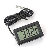 1pc Digital-Kühlschrank-Thermometer LCD-Display Thermostat Backofenthermometer Gefrierschrank Elektronische Temperatur Hygrometer mit Fühler (Größe : 2M Waterproof Probe)
