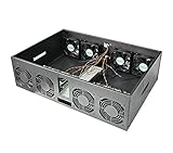 GYAM Server-Chassis, Acht-Karten-Plattform-Barebone-Chassis, Silent-Home-8-Karten-Plattform-Lüftergehäuse für industrielle Steuerung