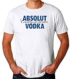 Absolut Vodka Logo Männer T-Shirt Large