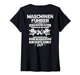 Damen Anlagenführer Harte Arbeit Maschinenführer T-Shirt mit V-Ausschnitt