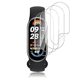 Funrae 4 Stücke Schutzfolie Kompatibel mit Xiaomi Mi Band 9 für Panzerglas, [Flexible Folie] Soft Blasenfreie HD TPU Anti-Kratz Displayschutzfolie Wasserdicht Displayschutz F