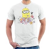 Despicable Me Minion Enjoying Flowers Men's T-Shirt