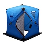 Angelzelt für 1–2 Personen Wasserdicht und warm im Winter Angler Zelt Wetterschutzzelt Eisangelzelt Campingzelt 145 * 145 * 165 cm