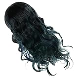 Ipetboom Grüner Ombre Wavy Cosplay Perücke Für Damen Synthetische Haarteile Mit Großen Wellen Ideal Für Kostüme Und Besondere Anlässe Leicht Und Bequem Zu Trag