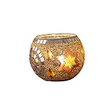 MAGICLULU Mosaik-kerzenhalter Valentinstag- Votivkerzen Kerzenhalter Aus Stein Kerzenhalter Silber Led-licht Leuchter Dekorativer Kerzenständer Schüssel Kerzenhalter Party Duftk