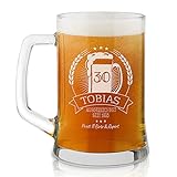 Maverton Bierkrug mit Gravur - personalisiert - 500 ml - Geburtstagsgeschenk für Herren - Geschenkidee für Bierfreunde - Prost!