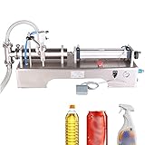 Füllmaschine Flüssigkeit, 100-1000ML Automatisch Liquid Filling Machine Abfüller Pneumatische Flüssigkeitsabfüllmaschine für Kosmetische Shampoo