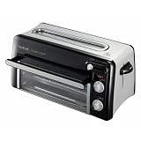 Tefal Toast n’ Grill TL6008, 2 in 1 Toaster und Mini-Ofen, Sehr energieeffizient und schnell, 1300 Watt, 43.5 x 28.5 x 22.5 cm, Schwarz/Alu matt, 220-240V, 50-60H